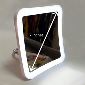 img 1 attached to 🔎 Sunplustrade LED Lighted Makeup Mirror with Magnification - Portable Magnifying Mirror for Perfect Personal Grooming