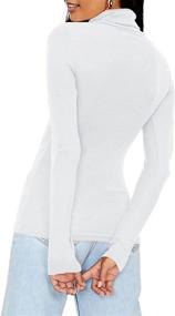 img 1 attached to Butgood Turtleneck Lightweight Athletic Undershirts Women's Clothing in Lingerie, Sleep & Lounge