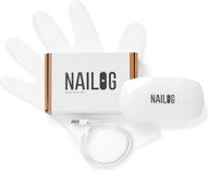 💅 nailog mini 6w uv led nail lamp (usb cable and 1 pair of uv protection gloves) - pocket-size mouse shape, 45/60s timer, ideal for curing gel nail polish and semi-cured nail strips logo