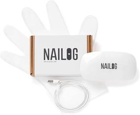 img 4 attached to 💅 NAILOG Mini 6W UV LED Nail Lamp (USB Cable and 1 Pair of UV Protection Gloves) - Pocket-Size Mouse Shape, 45/60s Timer, Ideal for Curing Gel Nail Polish and Semi-Cured Nail Strips