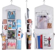 ultimate double wrapping paper organizer with hanging pocket storage bag logo