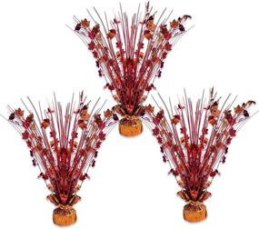 img 4 attached to 🍁 Capture the Autumn Magic with a Set of Three Fall Leaves Gleam 'N Burst Centerpieces!