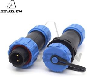 img 3 attached to 💡 SZJELEN SP13 Aviation Cable Connector - IP67 Waterproof Plug Socket with LED Light Equipment Connector (2pin, Male Plug & Female Socket)