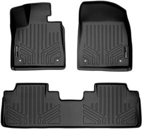 img 4 attached to 🚗 SMARTLINER Custom Fit Floor Mats: Black 2 Row Liner set for Lexus RX/RXL 2016-2021