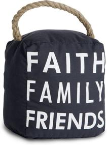 img 2 attached to 🏡 Pavilion Gift Company 72159- Faith Family Friends Door Stopper: A Charming 5 by 6-Inch Decorative Solution