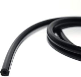 img 1 attached to 🔌 High Performance 10ft LTI Universal 5mm Inner Diameter Silicone Vacuum Hose Line - 3/16 Inch, BLACK