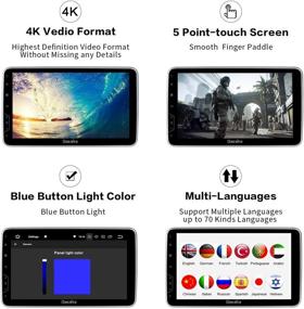 img 1 attached to 🚗 Дасайта 10.2" Приемник автомагнитолы Android 9.0: GPS-навигация, Bluetooth, мультимедийный сенсорный плеер