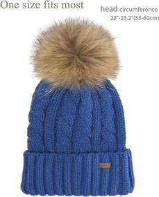 img 2 attached to Camptarce Winter Chunky Beanie Trendy Outdoor Recreation for Climbing