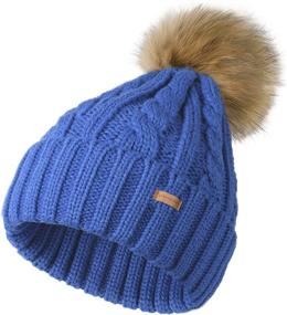 img 4 attached to Camptarce Winter Chunky Beanie Trendy Outdoor Recreation for Climbing