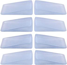 img 4 attached to 🚽 Wadoy Plastic Shims (8 Packs): Versatile White Rubber Wedges for Toilet Leveling & More