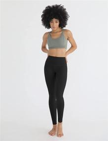 img 1 attached to ODODOS Leggings Exercise Athletic Charcoal Outdoor Recreation