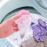 🧺 efficient 4-piece reusable lint catcher for washing machines: household lint mesh bag hair filter net pouch - ideal washer hair catcher and floating machine filter logo