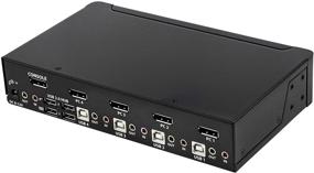 img 1 attached to 🔌 StarTech.com 4 Port DisplayPort KVM Switch - 4K 60Hz - Single Display - Dual Port UHD DP 1.2 USB KVM Switch with Integrated USB 2.0 Hub & Audio - Dell, HP, Apple, Lenovo - TAA Compliant - Buy Now!