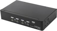 🔌 startech.com 4 port displayport kvm switch - 4k 60hz - single display - dual port uhd dp 1.2 usb kvm switch with integrated usb 2.0 hub & audio - dell, hp, apple, lenovo - taa compliant - buy now! logo