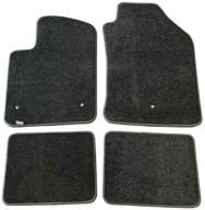 🚗 carscover custom fit 2012-2019 fiat 500/500c front and rear carpet car floor mats: heavy cushion ultramax asphalt black – enhance your car's interior with ultimate protection logo