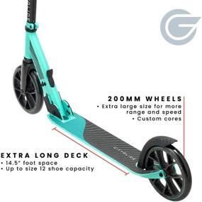 img 2 attached to 🛴 CITYGLIDE C200 Scooter for Adults and Teens 12+, Foldable & Lightweight - Adjustable Kick Scooter for Kids 8+, Carry Strap & Kickstand Included for Easy Portability