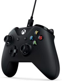img 3 attached to 🎮 Black Microsoft 4N6-00001 Xbox Controller + Windows Cable