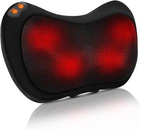 img 4 attached to 🌿 Shiatsu Massage Pillow: Heat Deep Tissue Massager for Pain Relief - Perfect Gift for Women, Men, Mom, Dad - Ideal for Neck, Back, Shoulders, Foot, Calf, Leg, and Hand - Use at Home, Office, or Car