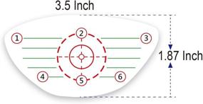 img 1 attached to 🏌️ Golf Swing Training Impact Stickers - 225 Pcs Golf Impact Tape Labels for Irons, Putters, and Woods