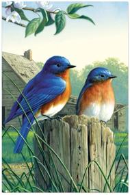 img 1 attached to 🌿 Environmentally Friendly Tree-Free Greetings ECOnotes Blank Note Cards – Set of 12 Morning Bluebirds Stationery with Matching Envelopes