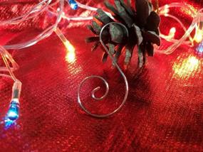 img 1 attached to 🎄 Украсьте вашу елку на Рождество с крючками для новогодних украшений CUALFEC - 120 серебряных крючков.