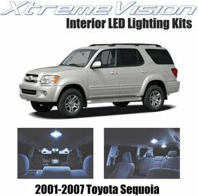 img 4 attached to 💡 Улучшите свой Toyota Sequoia 2001-2007 с набором интерьерных светодиодных ламп XtremeVision: 13-штучные белые светильники + удобный инструмент для установки