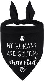 img 4 attached to Getting Married Engagement Announcement Accessories Dogs for Apparel & Accessories