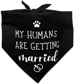 img 1 attached to Getting Married Engagement Announcement Accessories Dogs for Apparel & Accessories