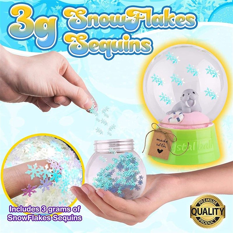 DIY Snow Globe Kids Craft Kits Set - Arts and Crafts Activities with  Unicorn Gifts for Girls Age 6-8, Animals Figurines Toys for Age 4, 5, 6, 7,  8, 9