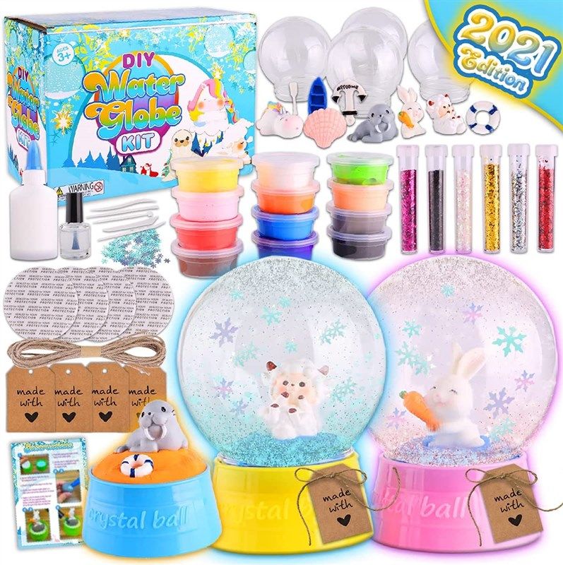 DIY Snow Globe Kids Craft Kits Set - Arts and Crafts Activities with  Unicorn Gifts for Girls Age 6-8, Animals Figurines Toys for Age 4, 5, 6, 7,  8, 9