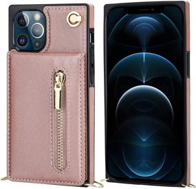 img 3 attached to 📱 Stylish iPhone XR Crossbody Wallet Case with Wrist Strap & Kickstand – Rose Gold (6.1 Inch)