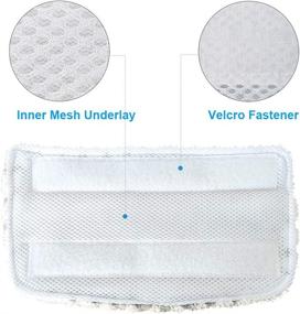 img 1 attached to 🧼 Fushing 5Pcs Steam Mop Pads - Washable Microfiber Replacement Pads for Shark Steam Pocket Mop Hard Floor Cleaner S1000 S1000A S1000C S1000WM S10001C