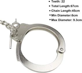 img 1 attached to 🔒 Professional-Grade Adjustable Heavy-Duty Steel Leg Irons - Yoghourds Double Lock Ankle Handcuffs: Ideal for Law Enforcement and Tactical Use