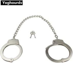 img 2 attached to 🔒 Professional-Grade Adjustable Heavy-Duty Steel Leg Irons - Yoghourds Double Lock Ankle Handcuffs: Ideal for Law Enforcement and Tactical Use