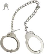 🔒 professional-grade adjustable heavy-duty steel leg irons - yoghourds double lock ankle handcuffs: ideal for law enforcement and tactical use logo