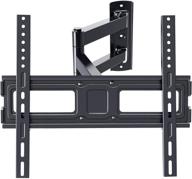 ergo tab full motion tv wall mount for 32-55 inch led lcd oled and flat&amp;curved tvs - swivel, tilt, and extension - single arm, vesa 400x400mm, 77lbs capacity (ebmfk7) logo