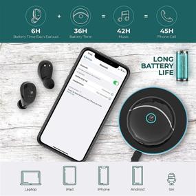 img 1 attached to VMPALACE Wireless Earbuds: Bluetooth 5.0 TWS Stereo Headphones with Charging Case, Waterproof & High Playtime - Compatible with All Smartphones!