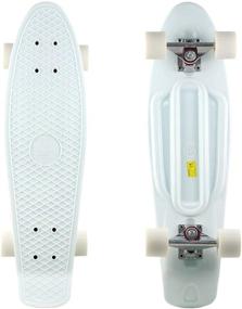 img 4 attached to 🛹 DINBIN Complete Highly Flexible Plastic Cruiser Nickel Board 27 Inch Skateboards: Perfect for Teens or Professionals with High Rebound PU Wheels