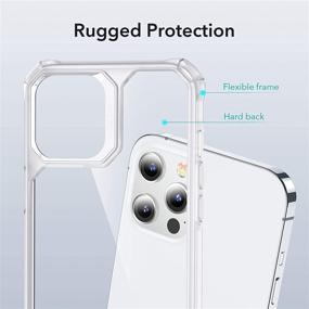 img 1 attached to ESR Air Armor Compatible With IPhone 12 Pro Max Case [Military-Grade Drop Protection][Shock-Absorbing Corners] [Anti-Yellowing Hard Back] [Scratch Resistant] [Flexible Frame] 6 Cell Phones & Accessories