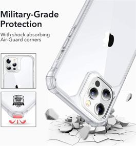 img 3 attached to ESR Air Armor Compatible With IPhone 12 Pro Max Case [Military-Grade Drop Protection][Shock-Absorbing Corners] [Anti-Yellowing Hard Back] [Scratch Resistant] [Flexible Frame] 6 Cell Phones & Accessories