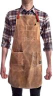🔧 vulcan workwear utility apron - versatile shop apron with pockets and waxed canvas - ideal men's gift for woodworking enthusiasts and dads logo
