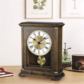img 1 attached to ⏰ Bulova B1860 Vanderbilt Mantel Clock in Beautiful Warm Walnut Finish
