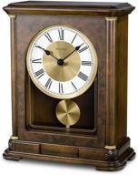 ⏰ bulova b1860 vanderbilt mantel clock in beautiful warm walnut finish logo