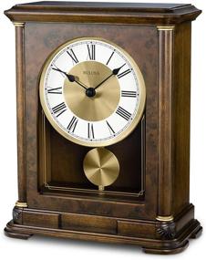 img 4 attached to ⏰ Bulova B1860 Vanderbilt Mantel Clock in Beautiful Warm Walnut Finish