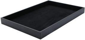img 4 attached to 💎 JETEHO Black Velvet Stackable Jewelry Tray - Showcase Your Precious Accessories with Style!