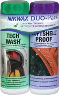 nikwax softshell cleaning and waterproofing duo-pack, 20 oz. / 600ml logo