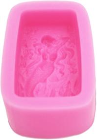 img 2 attached to Silicone Mermaid Soap Mold – Soap, Candle, Chocolate, and Candy Molds for Bath Products, Baking, Fondant – S532