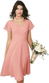 img 4 attached to Alicepub Chiffon Bridesmaid Cocktail Homecoming Dresses - Women's Clothing and Apparel