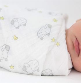 img 1 attached to 🐑 Пеленки SwaddleDesigns из муслинового хлопка "Sterling Little Lambs