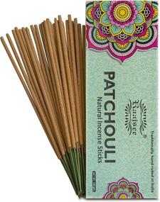 img 1 attached to 100% Pure Organic Natural Hand Rolled Raajsee Patchouli Incense Sticks - Chemical-Free 100gm Pack for Church, Aromatherapy, Relaxation, Meditation, Positivity & Sensual Therapy